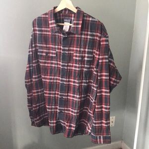 Men’s Patagonia Plaid shirt - organic cotton. XL